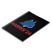 2024おもしろい年の子供のない猫の引用文 ノートブック (左側)