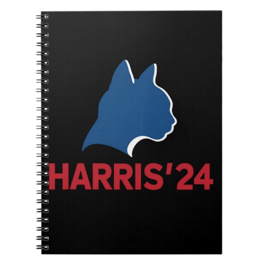 2024おもしろい年の子供のない猫の引用文 ノートブック (正面)