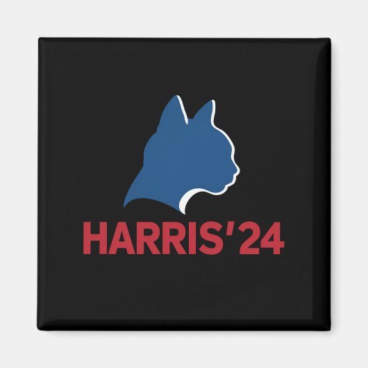 2024おもしろい年の子供のない猫の引用文 マグネット (正面)