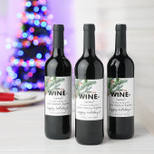 2024おもしろい年ワインの接着剤が私たちを一緒に緑を保持 ワインラベル