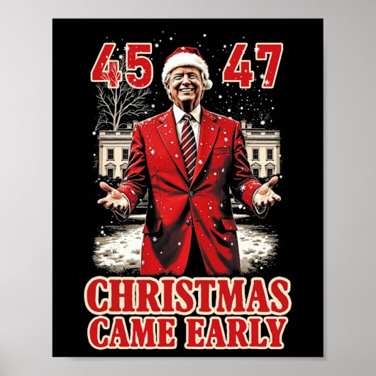 2024おもしろい年初め来のトランプ ポスター (正面)