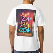 「2024お祝いExaganza:新年の応援 Tシャツ (裏面)
