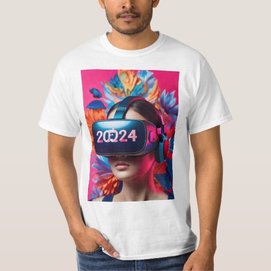 「2024お祝いExaganza:新年の応援 Tシャツ (正面)