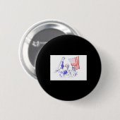 2024でトランプが撃たれた 缶バッジ (正面&裏面)