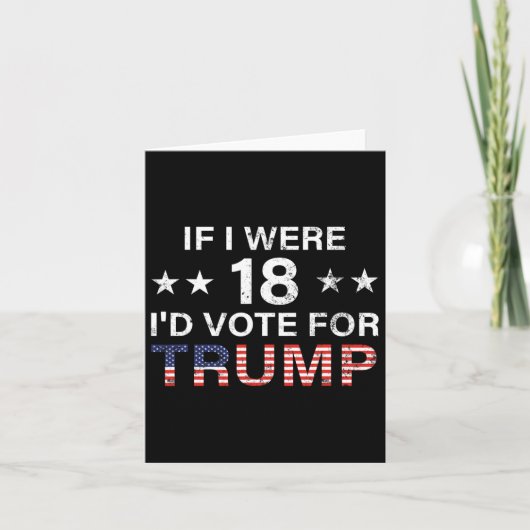 2024もし年のトランプに18票を投じた カード (正面)