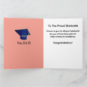 2024アフリカ系アメリカ人の卒業生 – あなたはそれを行ったカラフル カード (内部)