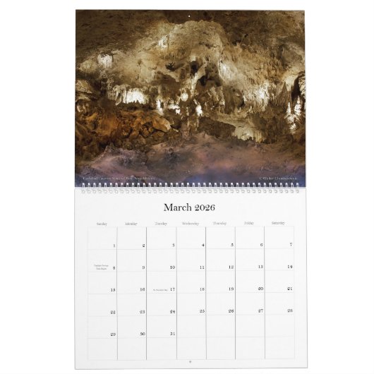 2024アメリカの国立公園 – CHOROSZEWSKI Large カレンダー (3月 2026)