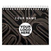 2024イラストレーションカレンダー会社のロゴと文字 カレンダー (カバー)