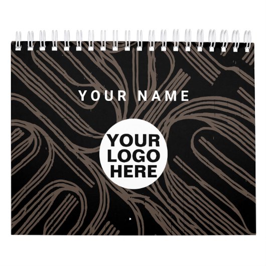 2024イラストレーションカレンダー会社のロゴと文字 カレンダー (カバー)