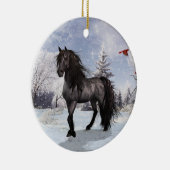 2024ウィンターホリデーフリージアンホース セラミックオーナメント (右)