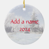 2024ウィンターホリデーフリージアンホース セラミックオーナメント (裏面)