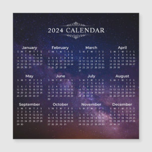 2024エレガント年の天の川暦  磁気カード