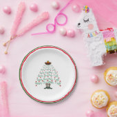 2024カウボーイクリスマスツリーゲスト ペーパープレート (パーティー)