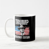 2024カウボーイ版共和党アメリカ国旗 コーヒーマグカップ (左)