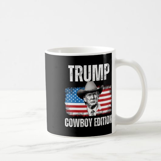 2024カウボーイ版共和党アメリカ国旗 コーヒーマグカップ (右)