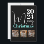 2024カスタム年のMerry ChristmasとPhoto Collage シーズンカード<br><div class="desc">2024年のメリークリスマスカードで休日のラッシュを先取りしよう。3枚の家族の写真を撮るお洒落ためのデザインと宇宙を備えモダンてパーソナライズされたいる。家族の写真をアップロードしお気に入りの、温かく心のこもった手紙を送ることによって、このカードをユニークに作りなさい。遅くなるまで待つな！12与え月15日にほとんどの人がクリスマスカーのまわりにドを送り始めた。15日もしを過ぎても大丈夫。この投稿を通じて、家族の写真を配置し、それを送信するアドレスを選択することができる。Zazzleは、それが到着すべき日付までに教える。</div>