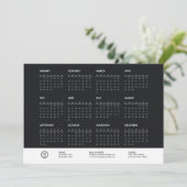 2024カスタム年ロゴ会社発表カレンダー 招待状 (スタンド正面)