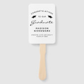 2024カスタム年写真白黒卒業 ハンドファン (正面)