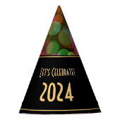 2024カラフル パーティーハット (正面)