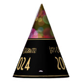 2024カラフル パーティーハット (左)