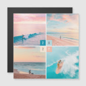 2024カラーブロック年始4枚フォト磁気カード (正面/裏面)