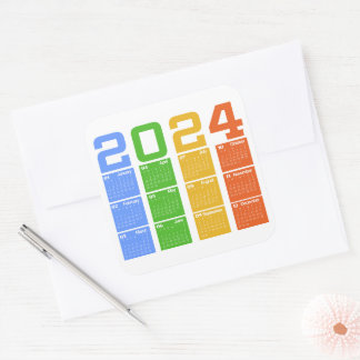 2024カレンカラフルダー スクエアシール
