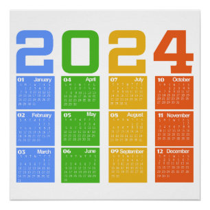 2024カレンカラフルダー ポスター