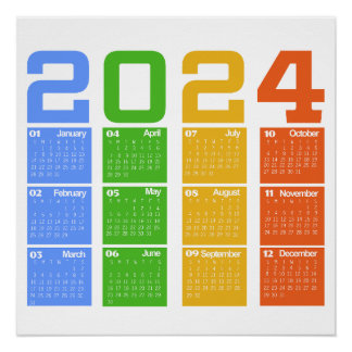 2024カレンカラフルダー ポスター