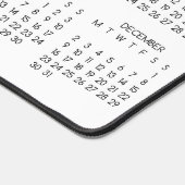 2024カレンダーの白い色の背景 デスクマット (コーナー)