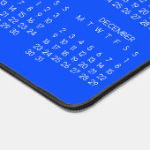 2024カレンダーの青い色の背景 デスクマット (コーナー)