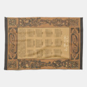 2024カレンダーウィンザーキャッスルグラインリングギボンズウッド キッチンタオル (横)