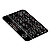 2024カレンダーカスタムビジネスロゴ名ブラック簡単 マグネット (右側)