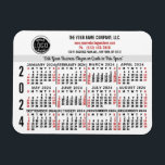 2024カレンダーカスタムビジネスロゴ名ホワイト簡単 マグネット<br><div class="desc">これらのプロフェッショナルに見える2024年カレンダーの柔軟な磁石は、あなたの会社のオフィスブランディングとマーケティングに最適である。彼らははっきりした白に黒と赤の数字を持っている。その上で、あなたのロゴ、ビジネス名企業の、ウェブサイト、電話、アドレス、およびスローガンであなたのビジネスをブランド化しなさい。これらのシンプル実用的なカレンダー磁石は、あなたのオフィスや顧客に配るのに最適である。ヒント:調整の必要性カスタマイズ/カスタマイズして、フォントやデザイン要素のサイズ変更や変更を行う。白い「背景色」は任意の濃淡に変更することができ、あなたのスローガンの背後にある明るい灰色の線を変更することができる。</div>