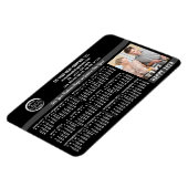 2024カレンダーカスタムビジネスロゴ名Photo Blk マグネット (左側)