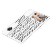 2024カレンダーカスタムビジネスロゴ名Photo Whit マグネット (左側)