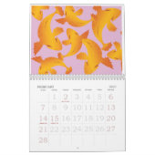 2024カレンダーコイ魚池 – カラフル カレンダー (2月 2027)