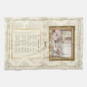 2024カレンダータオルパリビューカスタムメッセージ キッチンタオル (横)