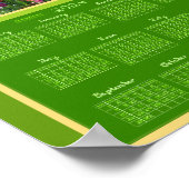 2024カレンダーチューリップ庭園の写真印刷可能または ポスター (角)