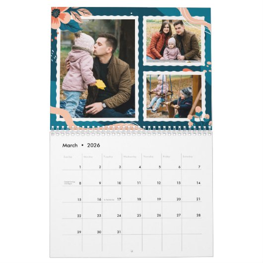 2024カレンダーフローラカスタムファミリ写真 カレンダー (3月 2026)