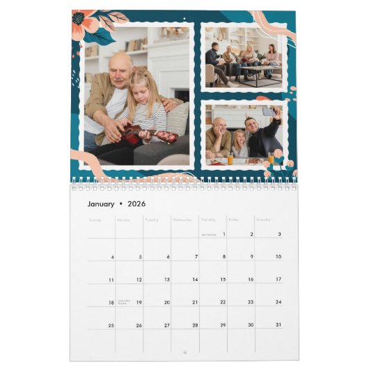 2024カレンダーフローラカスタムファミリ写真 カレンダー (1月 2026)