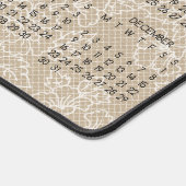 2024カレンダーフローラレースクラフト写真イメージ デスクマット (コーナー)