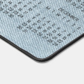 2024カレンダーブルーデニム写真 デスクマット (コーナー)