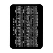 2024カレンダーマグネットブラック マグネット (縦)
