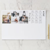 2024カレンダー家族の写真コラージュ ペーパーパッド (インサイチュ)