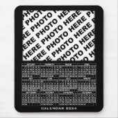 2024カレンダー横1枚の写真を追加マウスパッド マウスパッド (正面)