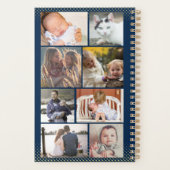 2024カレンダー海軍サンゴ金ゴールド写真コラージュ小 プランナー手帳 (裏面)