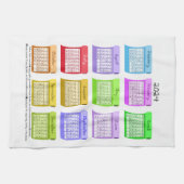 2024カレンダー生地ボルト生地フォント キッチンタオル (横)