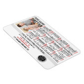 2024カレンダー簡単カスタムビジネスロゴ名写真 マグネット (右側)