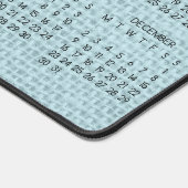 2024カレンダー素朴Burlapイメージ任意の色 デスクマット (コーナー)