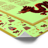 2024カレンダー辰年ミュージックラック ポスター (角)